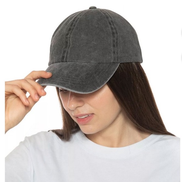 🆕 Jenni Women's Baseball Hat Washed Black Adjustable - Picture 2 of 6